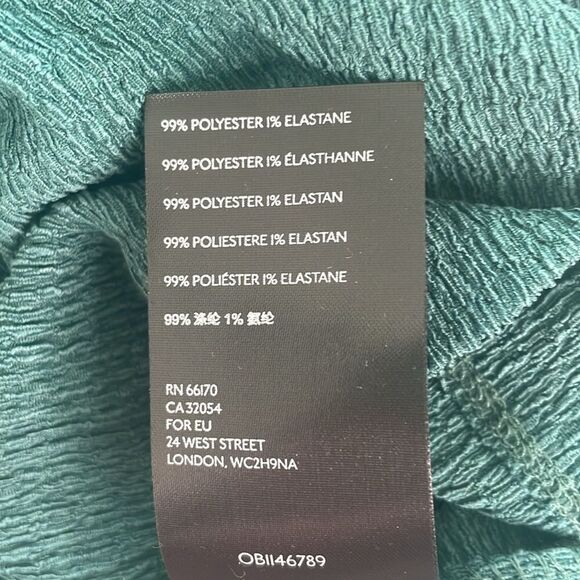 by Anthropologie Teal Textured Blouse - Picture 9 of 9